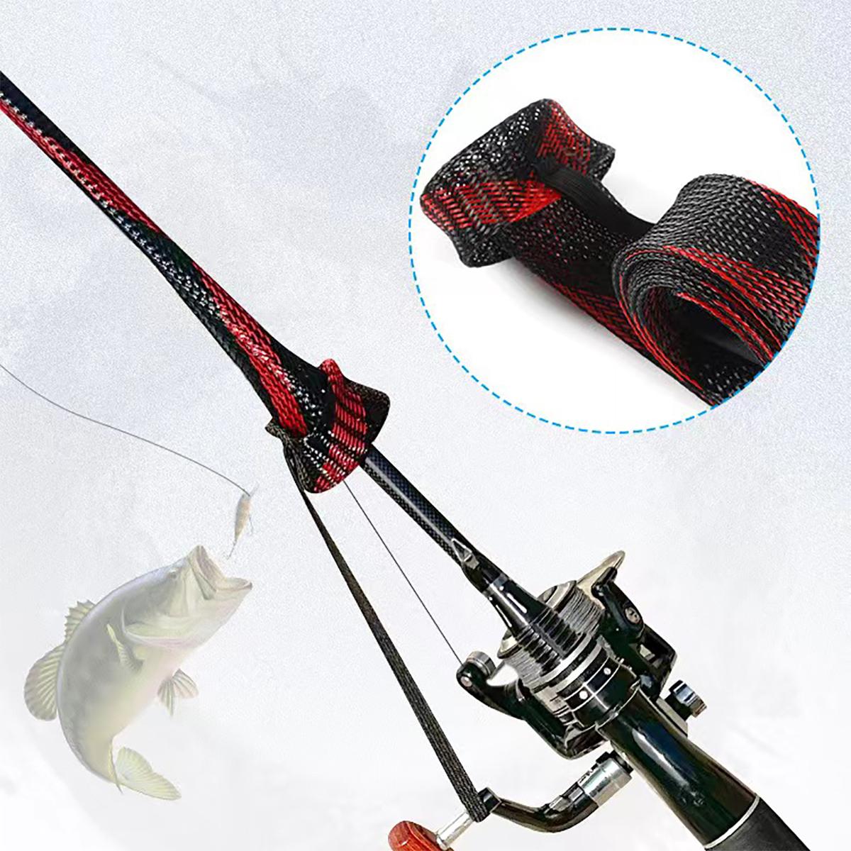 Fishing Rod Casting - Fishing Rod Knitting Net Protective Cover