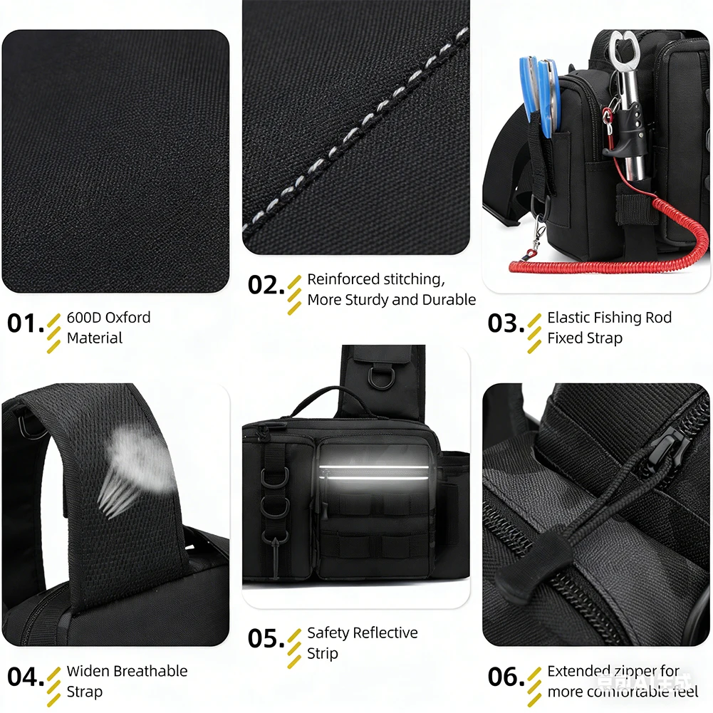 Fishing Rod Holder - Fishing Backpack with Rod Holder Adjustable