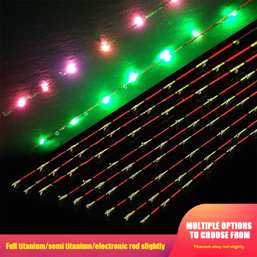 Fishing Rod Tip Replacement - 55cm LED Half Titanium/Full Titanium Boat/Raft