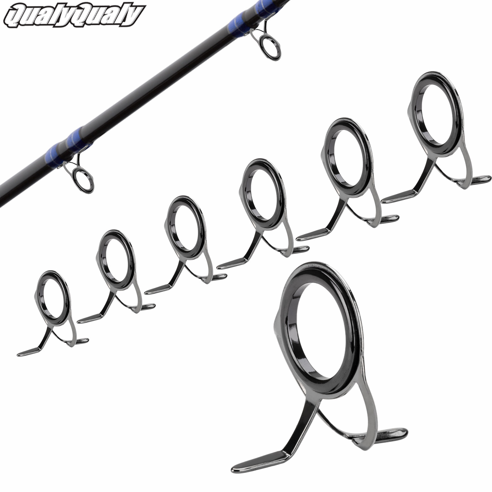 7pcs Fishing Rod Guides Repair - Fishing Rod Casting 评论和价格