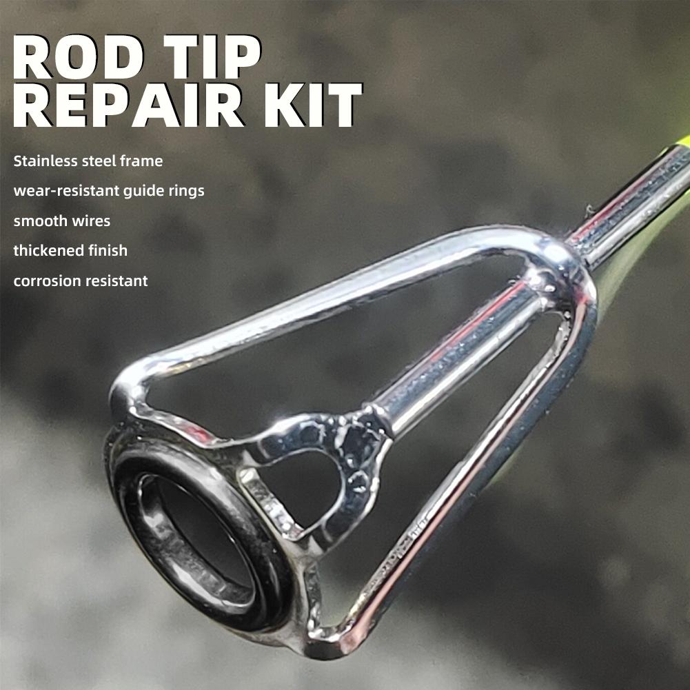 Rod Tip Repair Kit 10pcs Fishi - Fishing Rod Casting 评论和价格