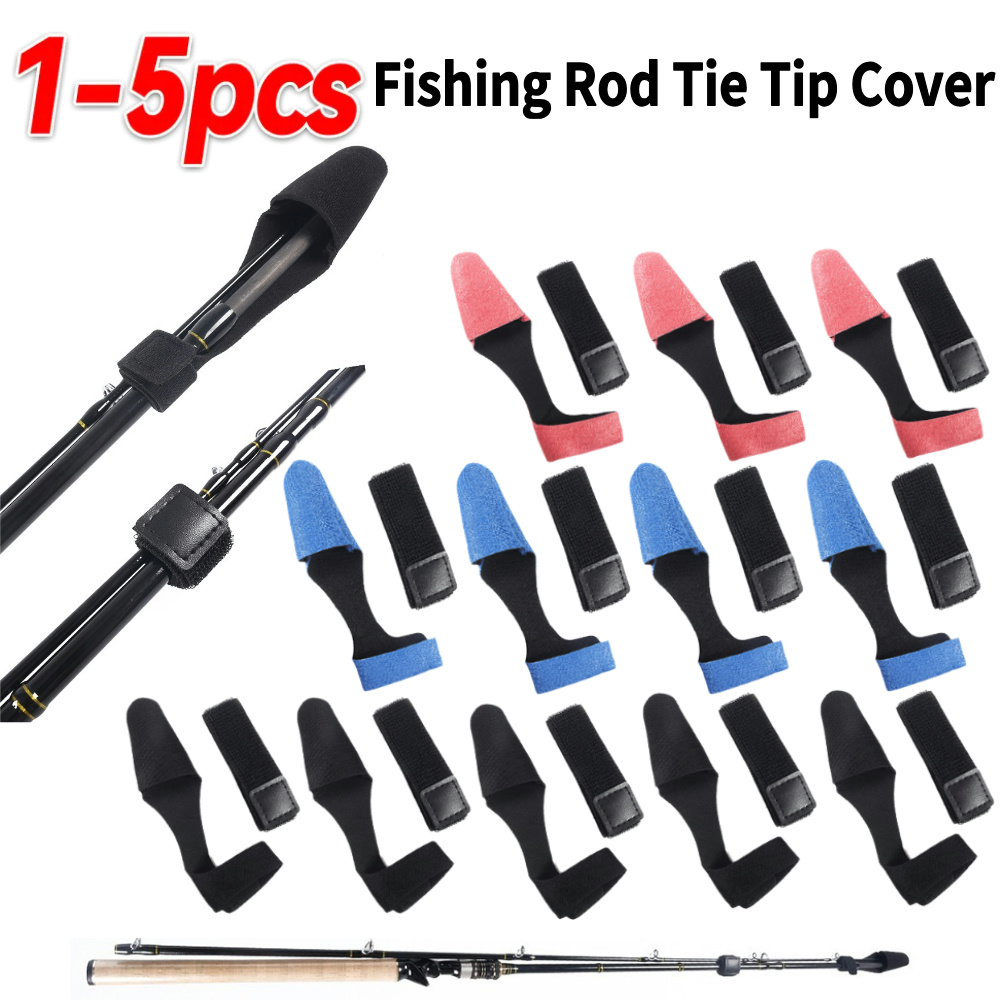 1-5PCS Fishing Rod Tie Tip Cov - Fishing Rod Case 评论和价格