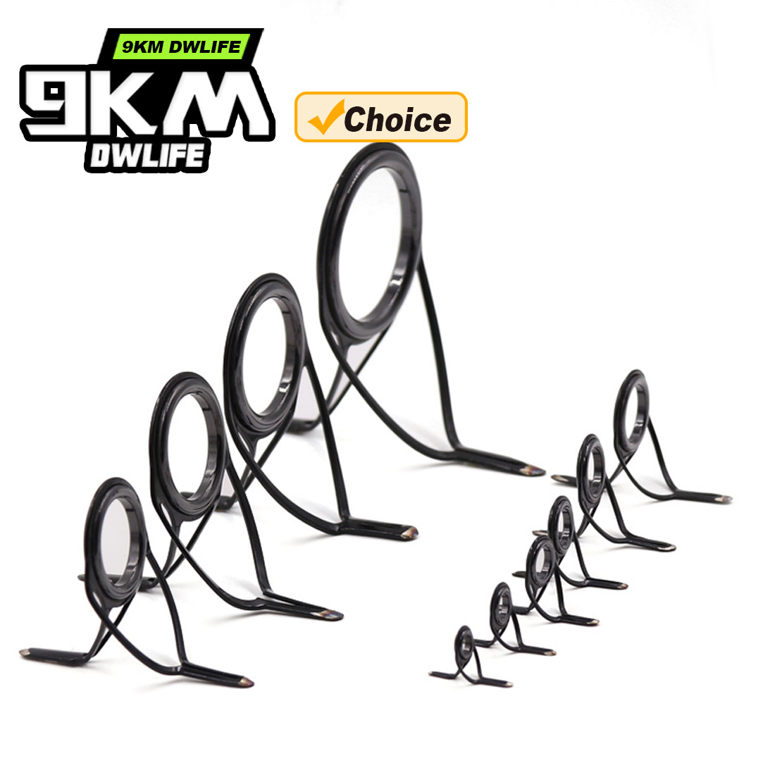 9KM OB Curved Rod Guide Kit 10 - Fishing Rod Casting 评论和价格