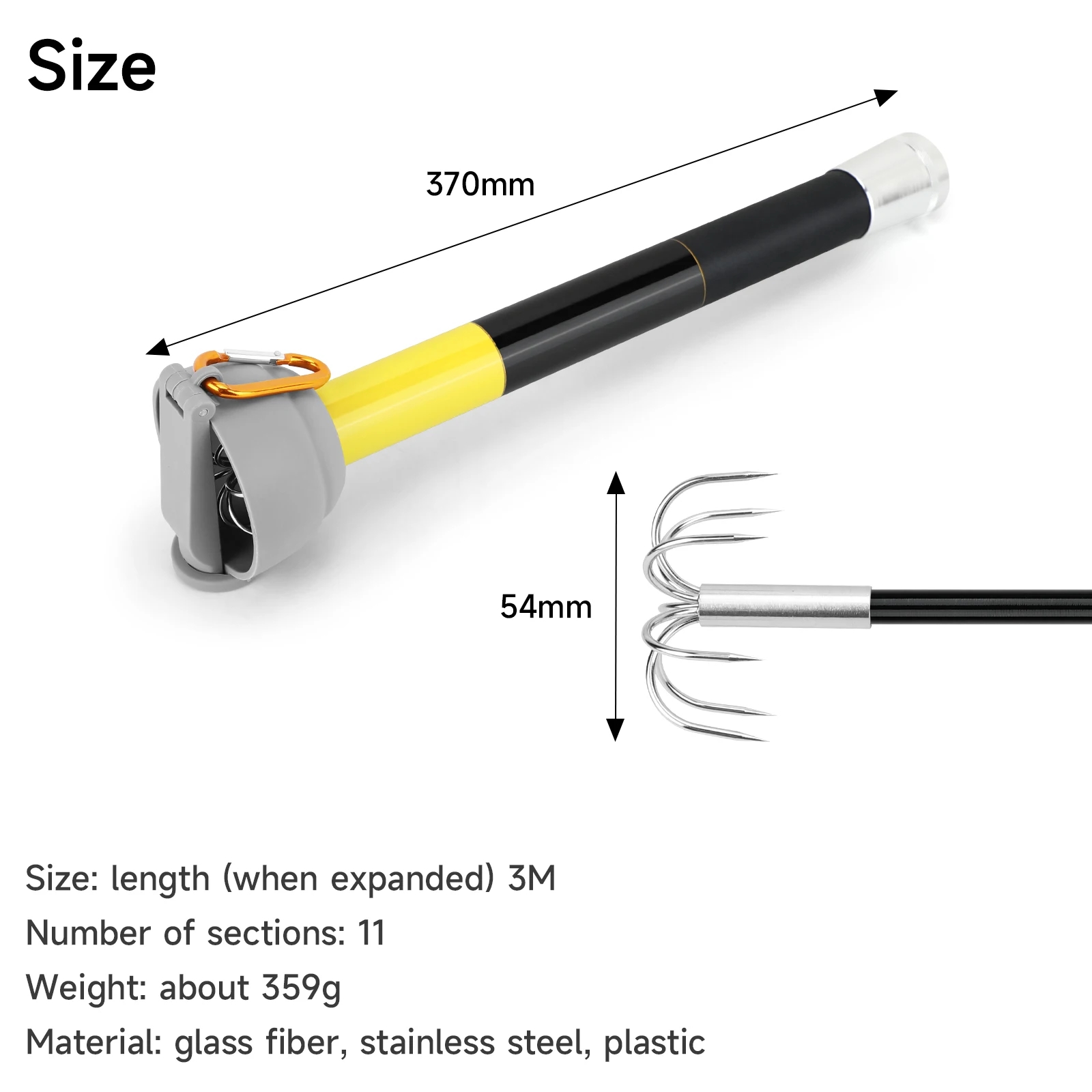SANLIKE 7-claw Stainless Steel - Fishing Rod Carbon Fiber 评论和价格