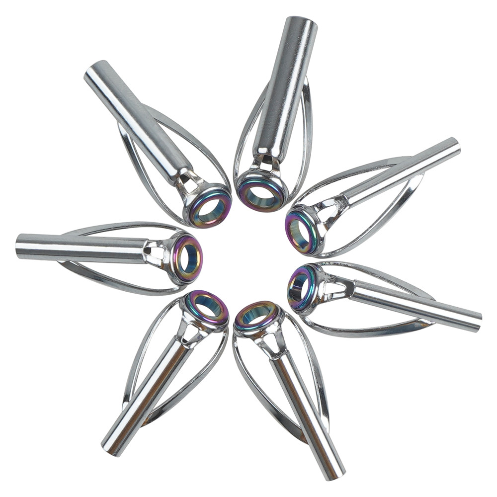 10Pcs Fishing Rod Guide Tips R - Fishing Rod Tip Replacement 评论和价格